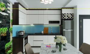 Tủ bếp Acrylic ML 88 thiết kế phòng bếp