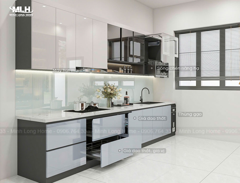 Phụ kiện của tủ bếp nhựa Acrylic