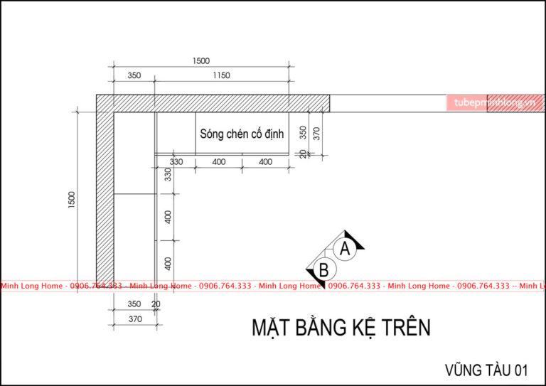 20+ bản vẽ tủ bếp chữ L được lựa chọn nhất hiện nay