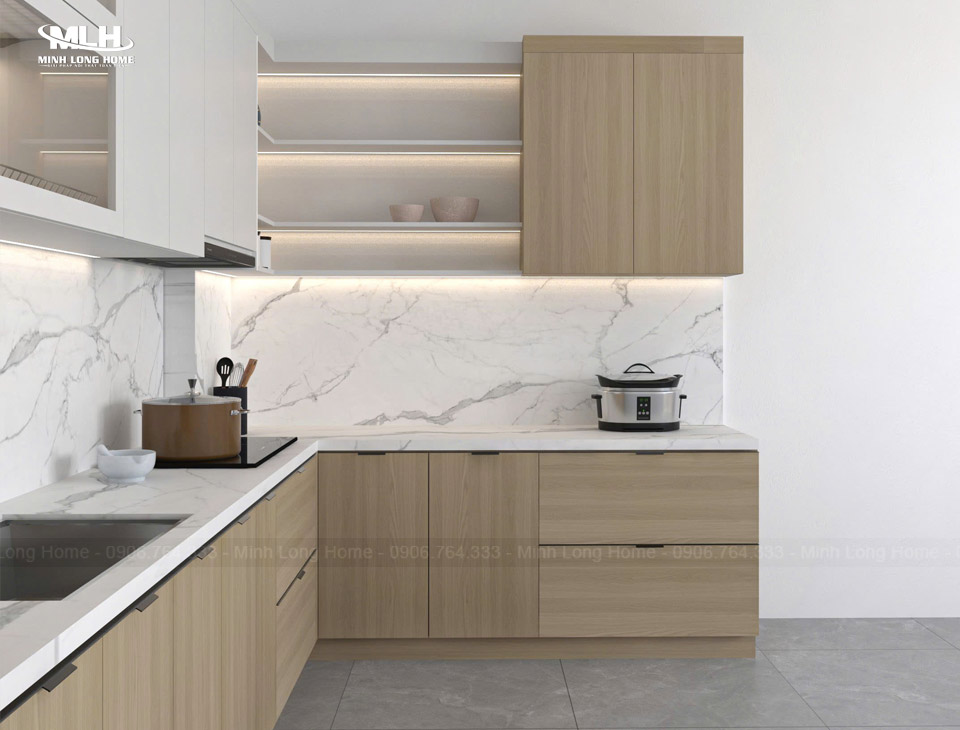 Bảng báo giá tủ bếp trọn gói TPHCM mới nhất 2025 Giá tủ bếp gỗ MDF trọn gói TPHCM