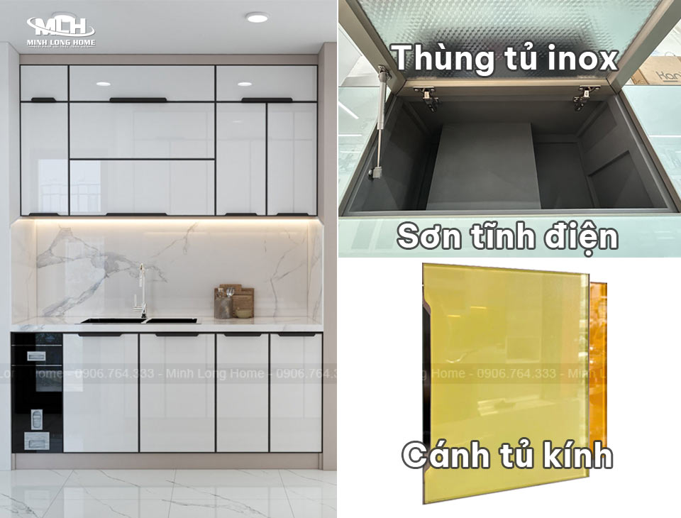 20+ Tủ bếp inox mini: Sang trọng, bền bỉ, đầy đủ công năng Cấu tạo tủ bếp inox mini