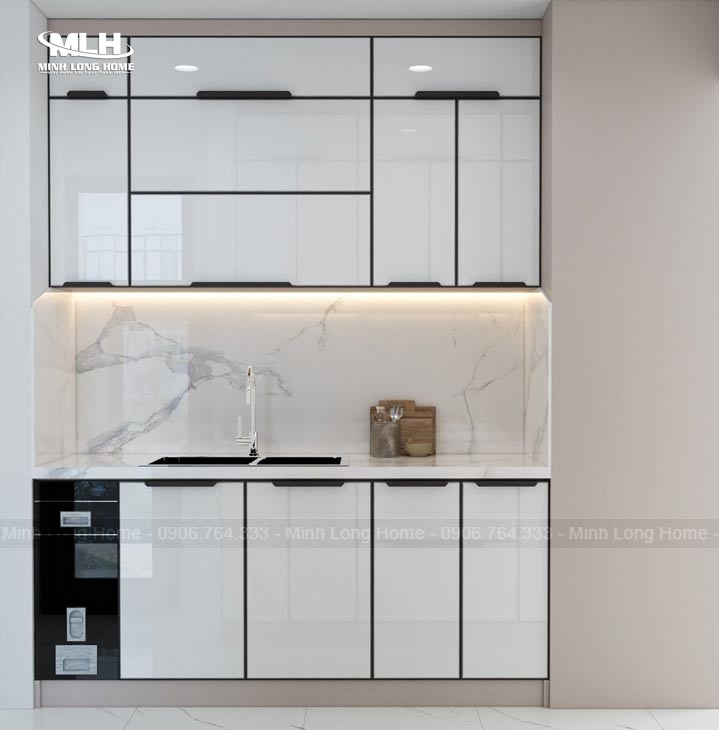 20+ Tủ bếp inox mini: Sang trọng, bền bỉ, đầy đủ công năng Tủ bếp inox mini