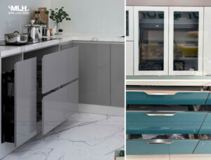 Các kiểu cánh tủ bếp đẹp nên sử dụng cho tủ bếp Các kiểu cánh tủ bếp