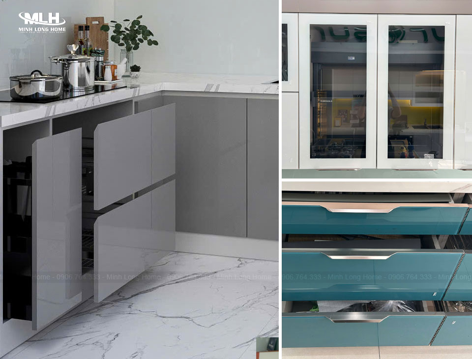 Các kiểu cánh tủ bếp