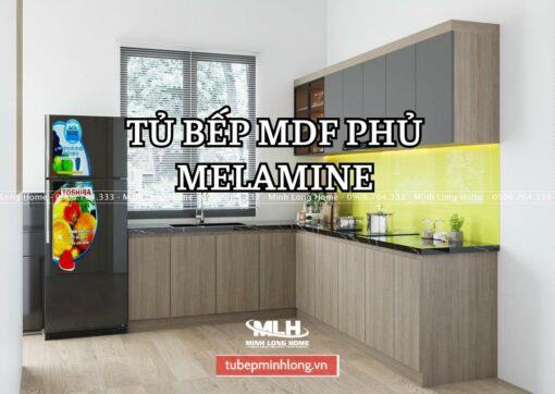 Tủ bếp gỗ MDF phủ Melamine
