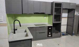 Tủ bếp màu ghi xám Tủ bếp màu ghi xám