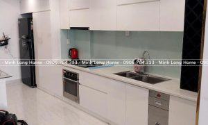 Tủ bếp màu trắng