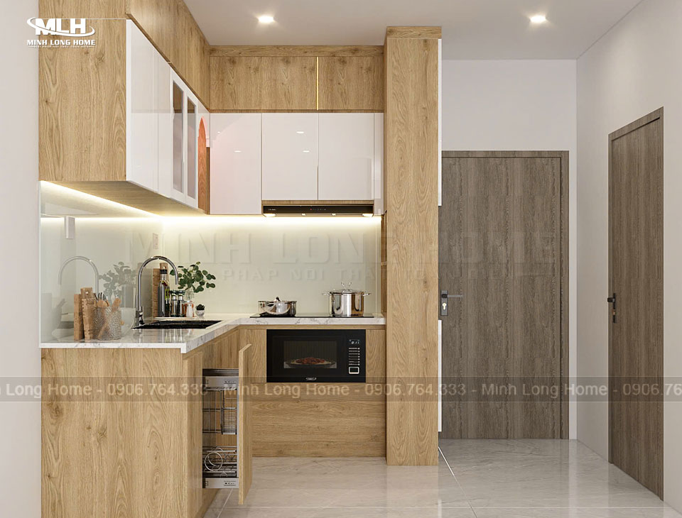 Tủ bếp gỗ công nghiệp Giá tủ bếp gỗ công nghiệp