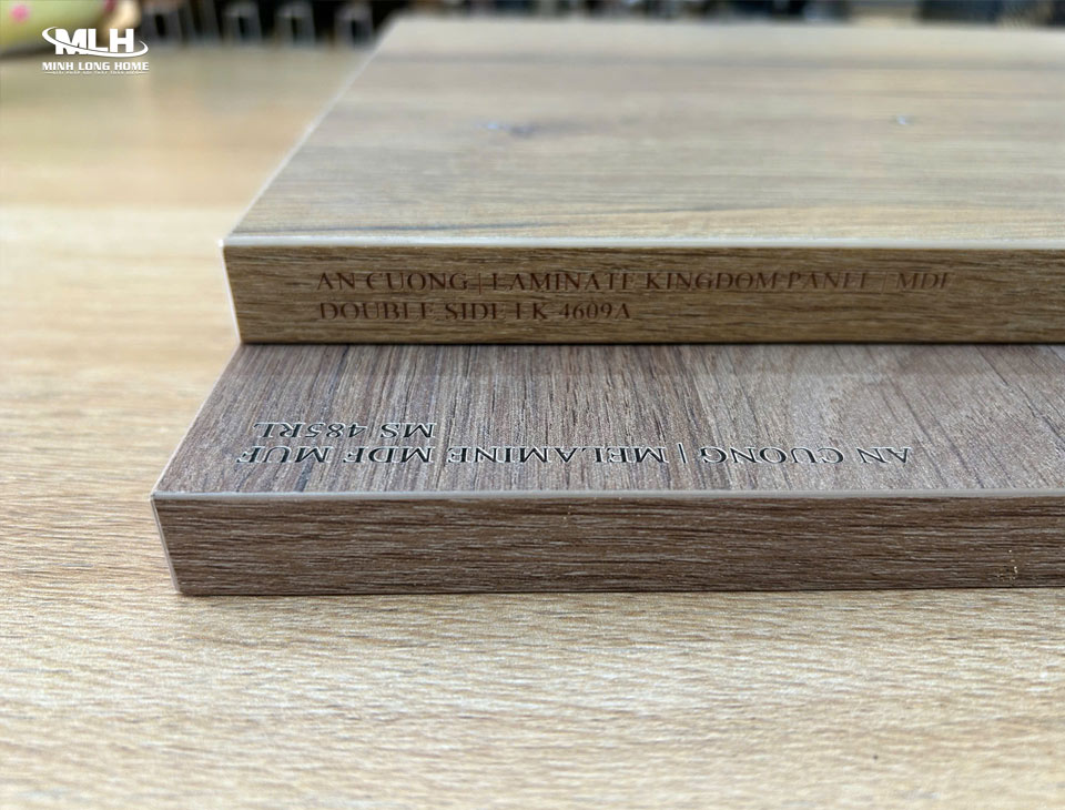 So sánh tủ bếp MDF Melamine và MDF Laminate