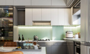 Tủ bếp gỗ công nghiệp là gì?