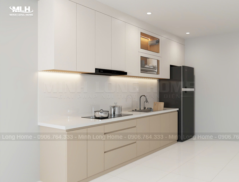 Tủ bếp hiện đại chữ i