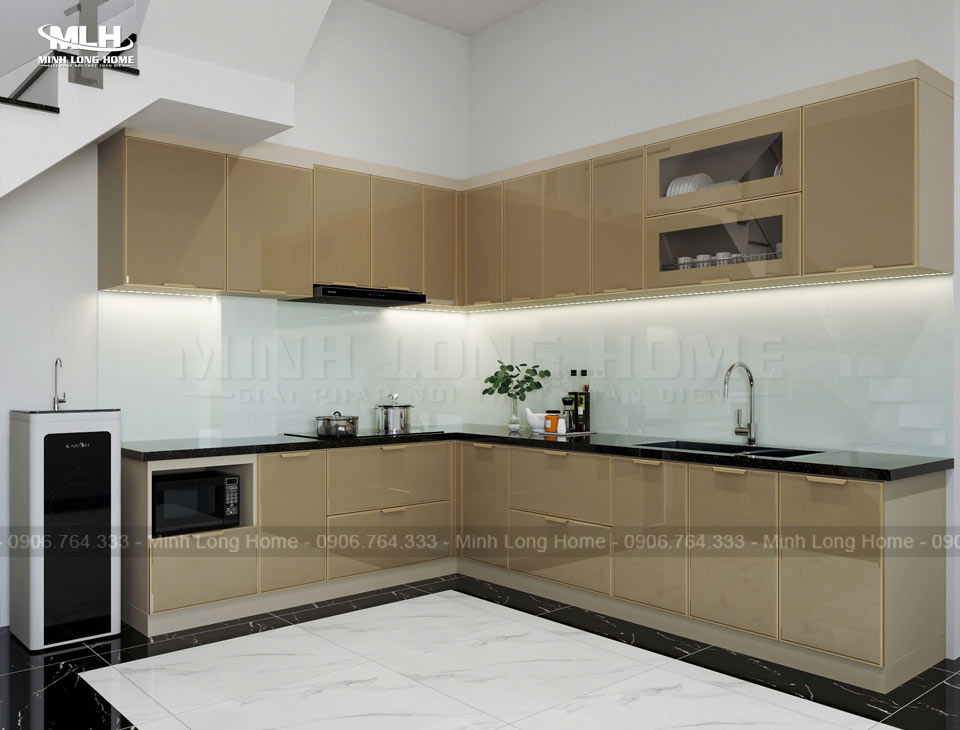 Tủ bếp hợp kim nhôm Tủ bếp hợp kim nhôm - Ảnh 2