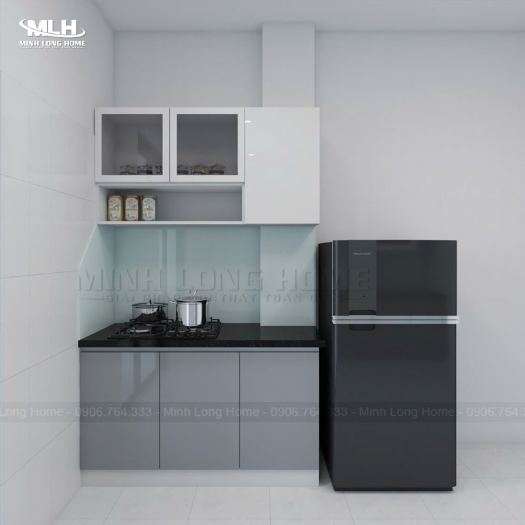 Tủ bếp mini Tủ bếp mini chữ i