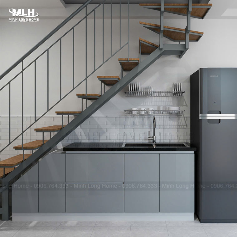 Tủ bếp mini Tủ bếp mini gầm cầu thang