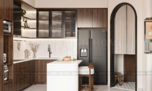 Tủ bếp nhựa Melamine