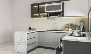 Tủ bếp nhựa melamine