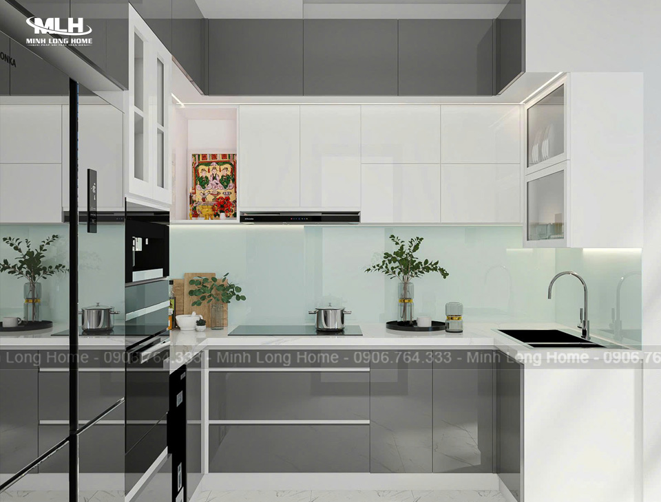 Tủ bếp nhựa acrylic có bền không? Ưu điểm và hạn chế cần biết Ưu điểm nổi bật tủ bếp nhựa Acrylic