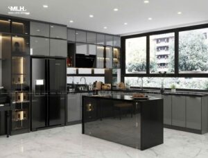 Dự án Anh Quốc Quận 7 - Tủ bếp hợp kim nhôm cánh kính Dự án Anh Quốc Quận 7 - Tủ bếp hợp kim nhôm cánh kính