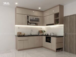 Thi công tủ bếp An Cường chung cư Chị Tú Vinhomes Quận 9 Thi công tủ bếp An Cường chung cư Chị Tú Vinhomes Quận 9