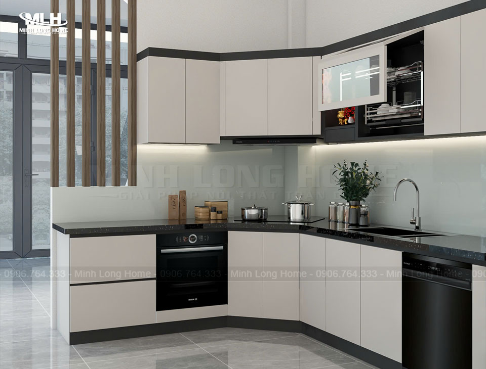 Giá mẫu tủ bếp nhựa Melamine