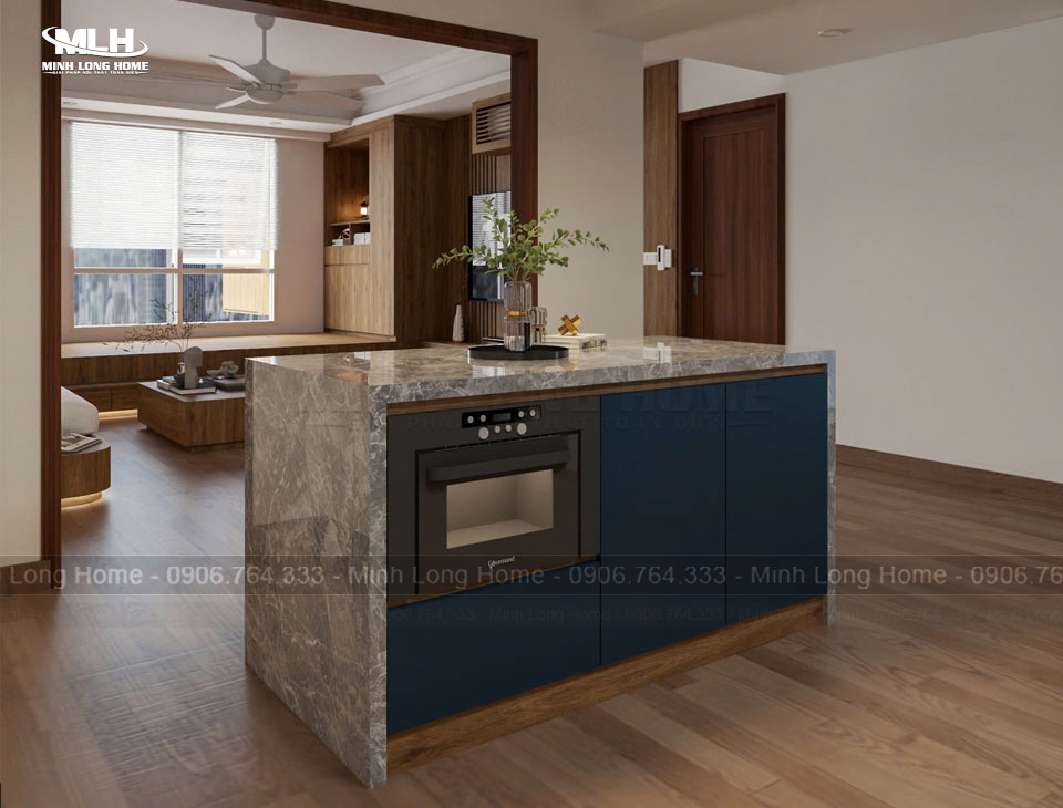Báo giá bàn đảo bếp mới nhất Bàn đảo bếp tăng không gian lưu trữ