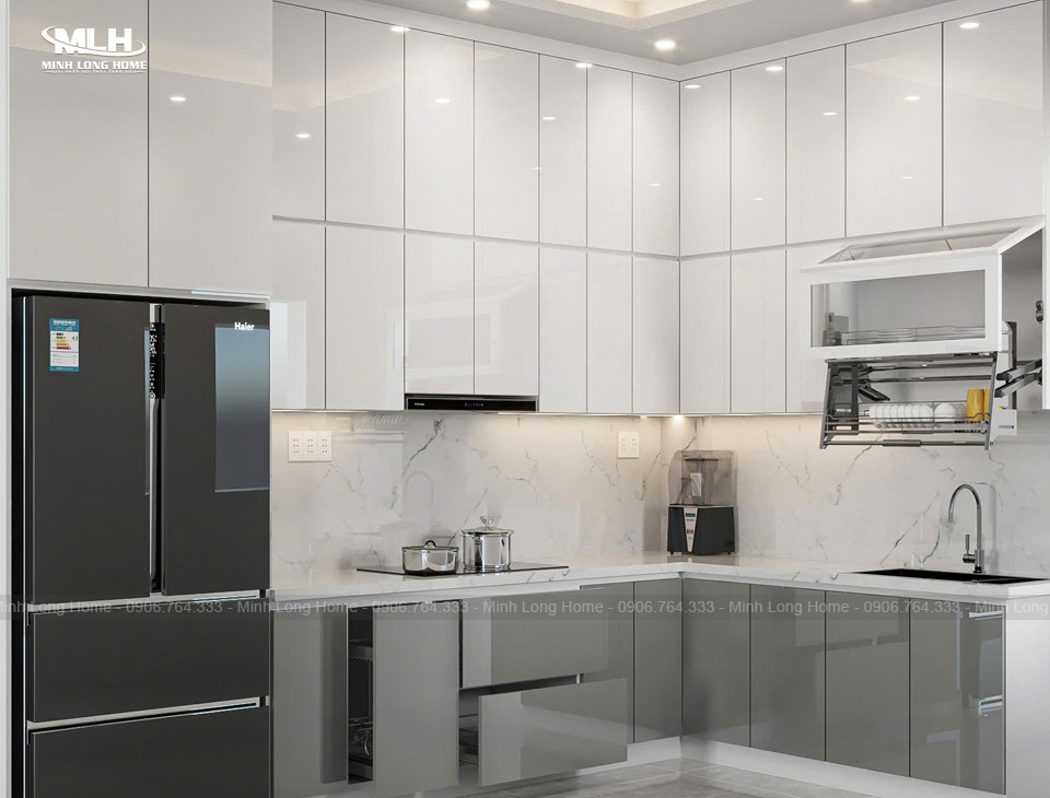 Tủ bếp liền tường là gì? Có nên sử dụng không? Chi phí đầu tư ban đầu cho tủ bếp liền tường khá cao