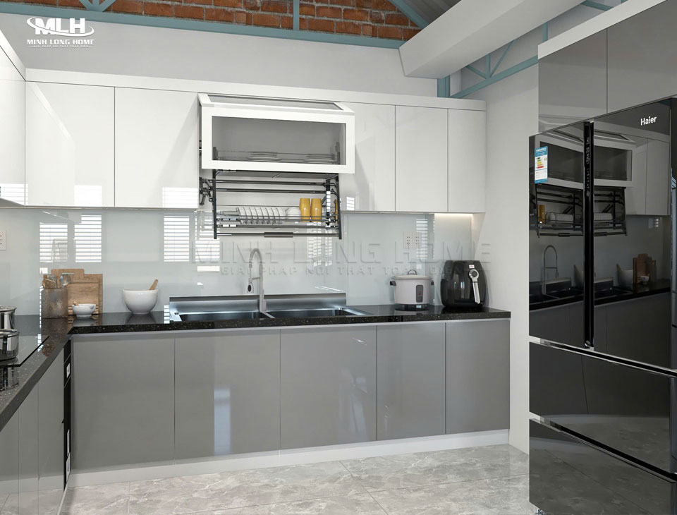 Sự khác biệt giữa tủ bếp trên và tủ bếp dưới Phối màu tủ bếp trên và tủ bếp dưới