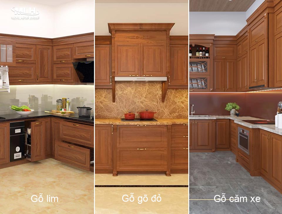 Gỗ tự nhiên là gì? Tại sao dùng làm tủ bếp? Các loại gỗ quý làm tủ bếp