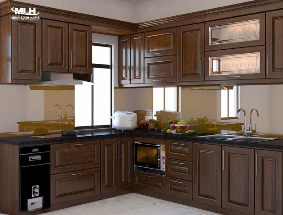 Lưu ý khi lắp đặt tủ bếp gỗ tự nhiên Gỗ óc chó là lựa chọn tủ bếp gỗ tự nhiên phù hợp với khí hậu Việt