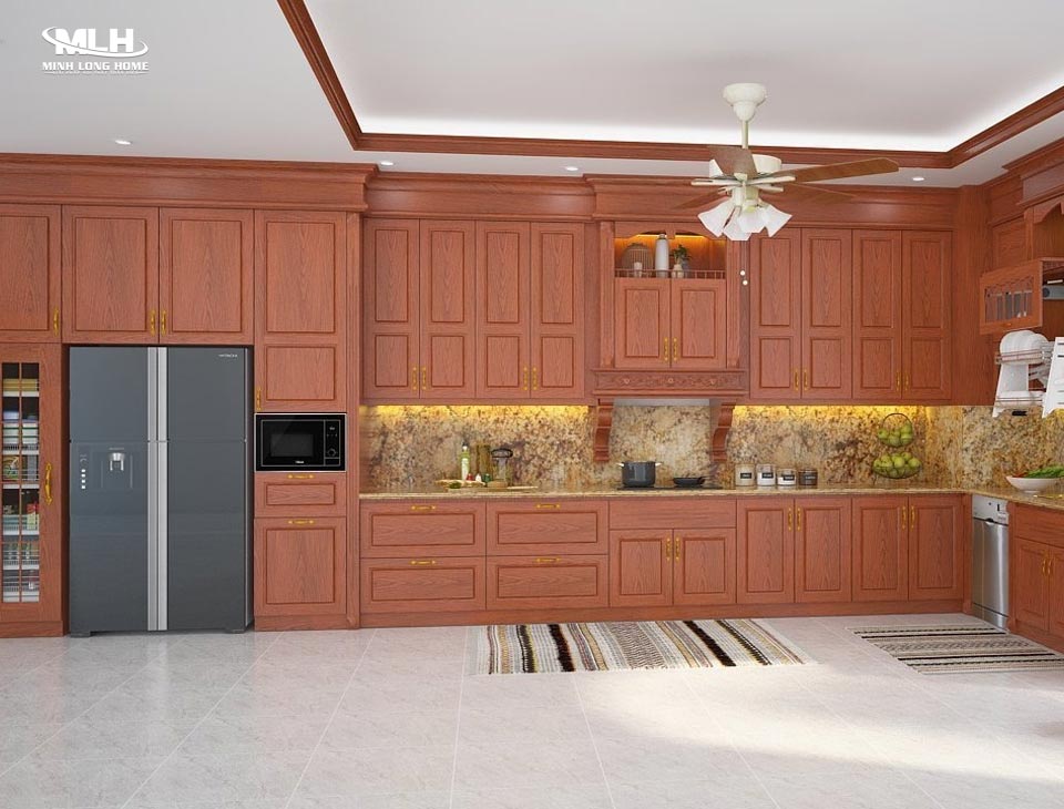 Lưu ý khi lắp đặt tủ bếp gỗ tự nhiên Thiết kế tủ bếp gỗ tự nhiên theo phong cách cá nhân độc đáo