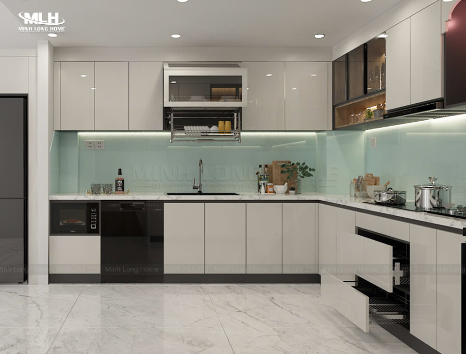 Ưu nhược điểm của tủ bếp gỗ công nghiệp Tủ bếp gỗ công nghiệp đa dạng mẫu mã cho các phong cách thiết kế