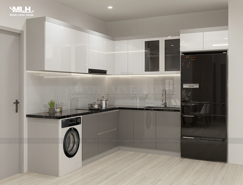 Tủ bếp gỗ công nghiệp là gì? Có bền không? Tủ bếp gỗ công nghiệp là gì?