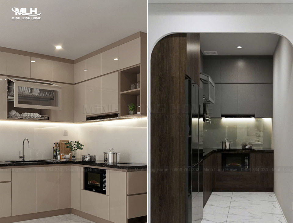 Gỗ MDF là gì? Có nên chọn gỗ MDF làm tủ bếp không? Tủ bếp gỗ MDF lý tưởng để tối ưu không gian bếp căn hộ nhỏ với chi phí tiết kiệm