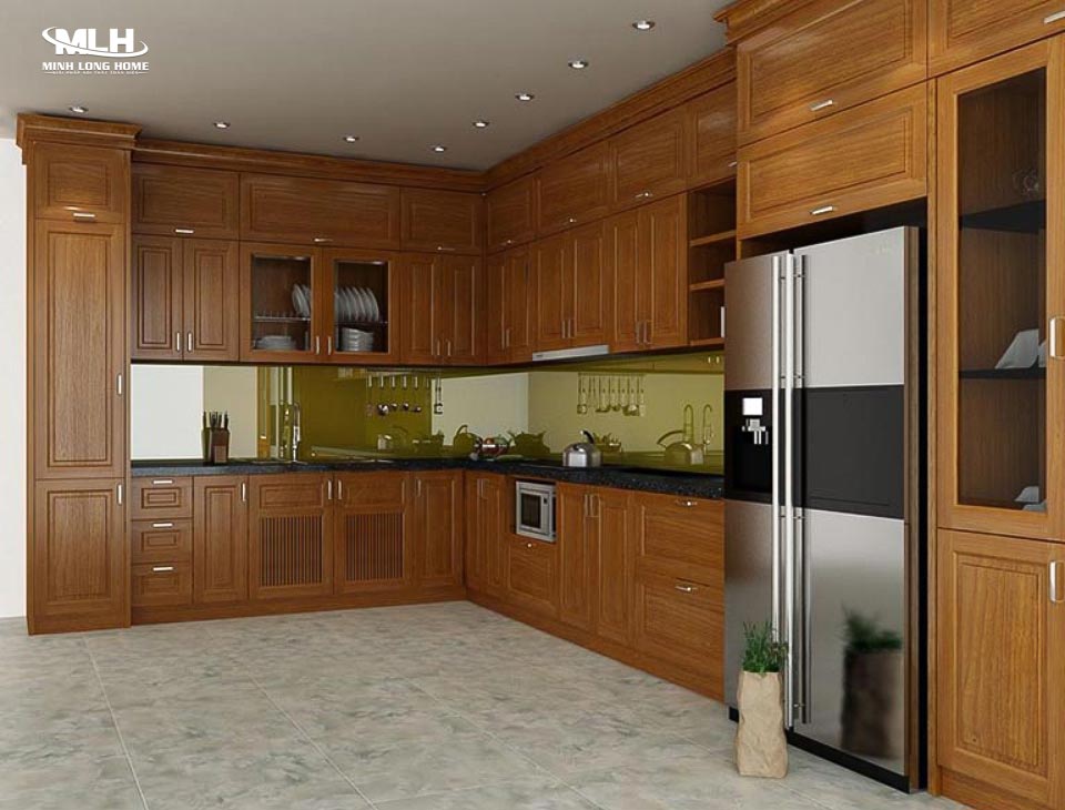 Tủ bếp gỗ tự nhiên có mối mọt không? Tủ Bếp Minh Long cung cấp giải pháp tủ bếp gỗ không mối mọt