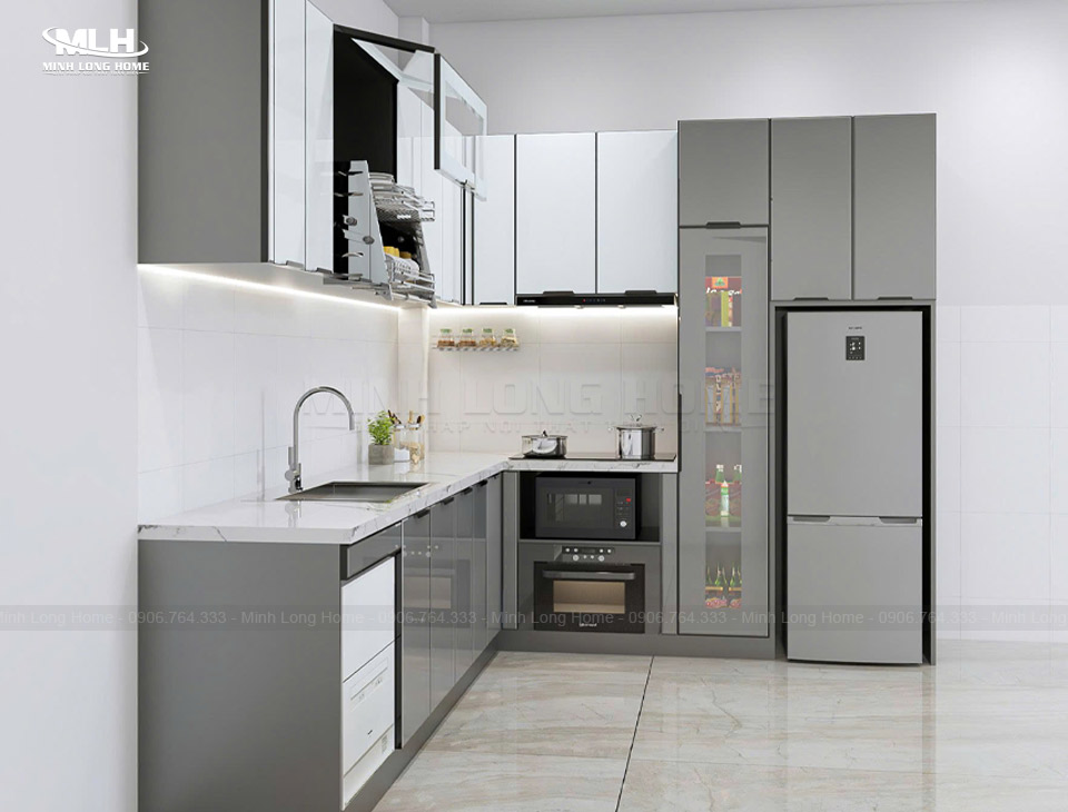 Tủ bếp thông minh là gì? Những tính năng đáng giá bạn nên biết Tủ bếp thông minh thẩm mỹ và nhiều công năng