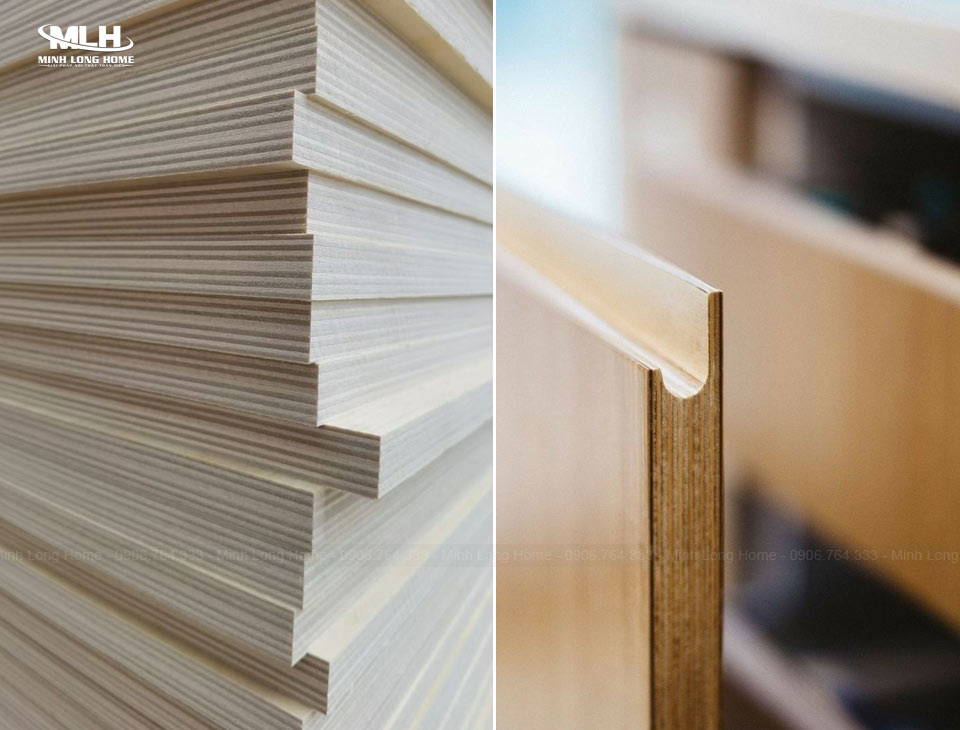 Tủ bếp gỗ công nghiệp có chống mối mọt không? Gỗ công nghiệp Plywood ván ép nhiều lớp gỗ