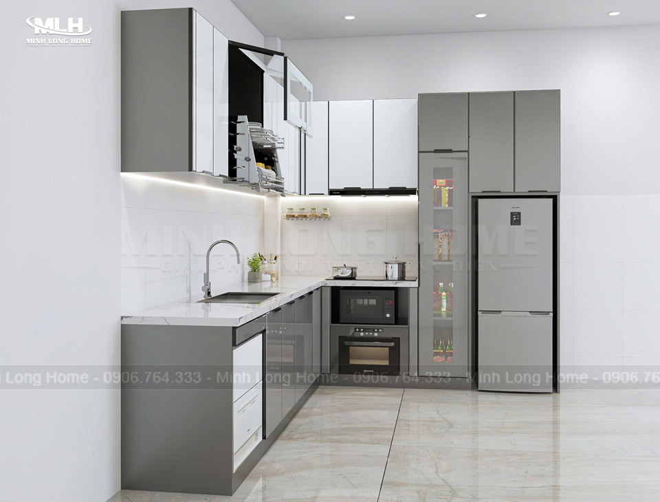 8 Nguyên tắc phối màu tủ bếp đẹp hài hòa với không gian Phối màu tủ bếp mệnh kim