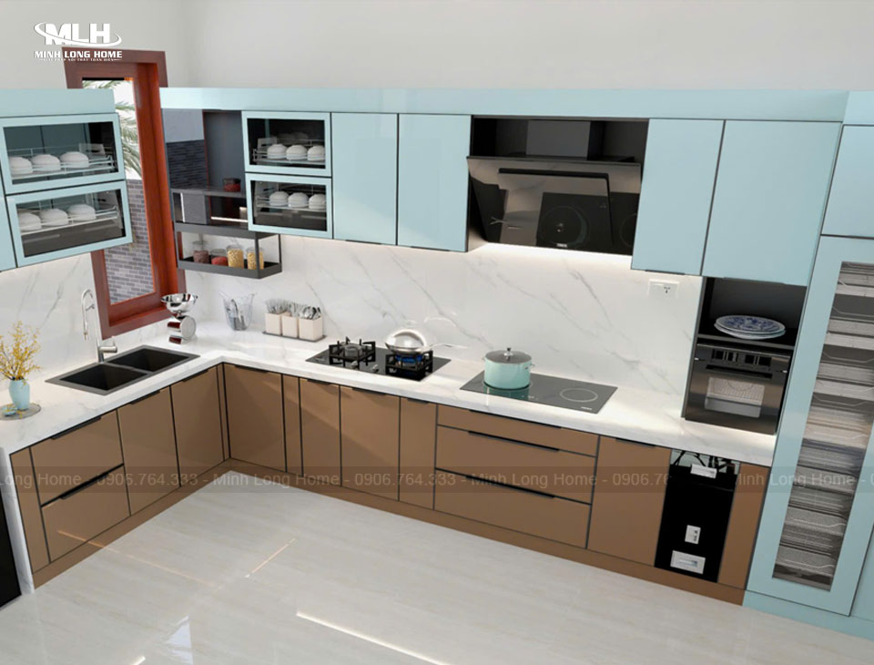 Ưu nhược điểm của tủ bếp inox cánh kính Nhược điểm của tủ bếp inox cánh kính