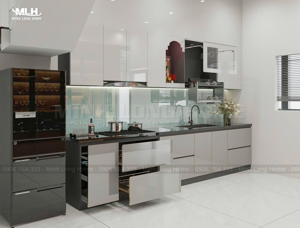 20+ Tủ bếp màu nâu xám (màu Taupe) phù hợp mọi không gian Tủ bếp màu nâu xám nhạt hiện đại