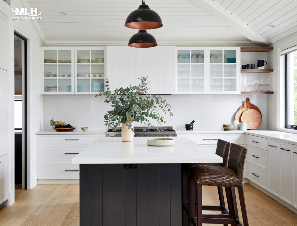 Thiết kế cánh tủ kính để lấy sáng tốt hơn phù hợp với lối thiết kế phong cách Bắc Âu  (Scandinavian)