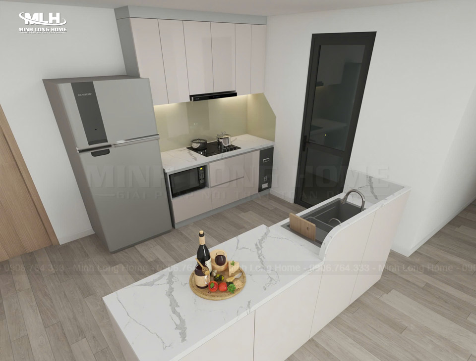 Xu hướng tủ bếp có bàn đảo