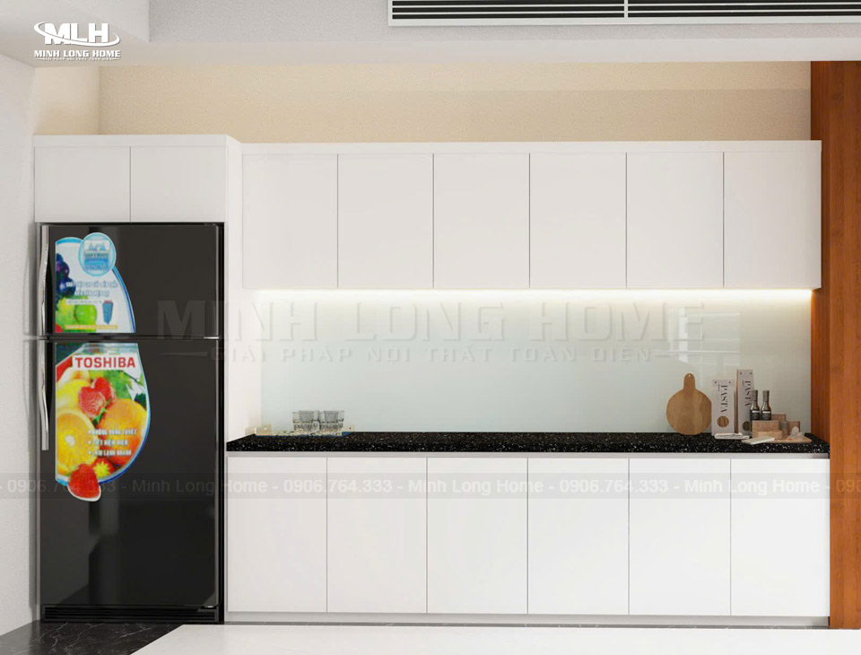 Xu hướng thiết kế tủ bếp màu trắng