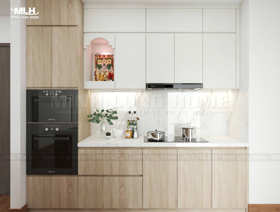 Tủ bếp nhựa Melamine