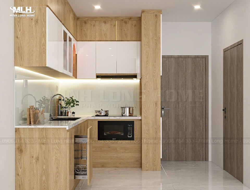 Tủ bếp nhựa Melamine