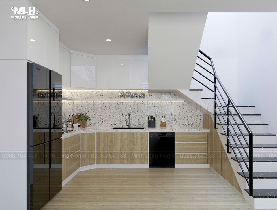 Tủ bếp nhựa Melamine