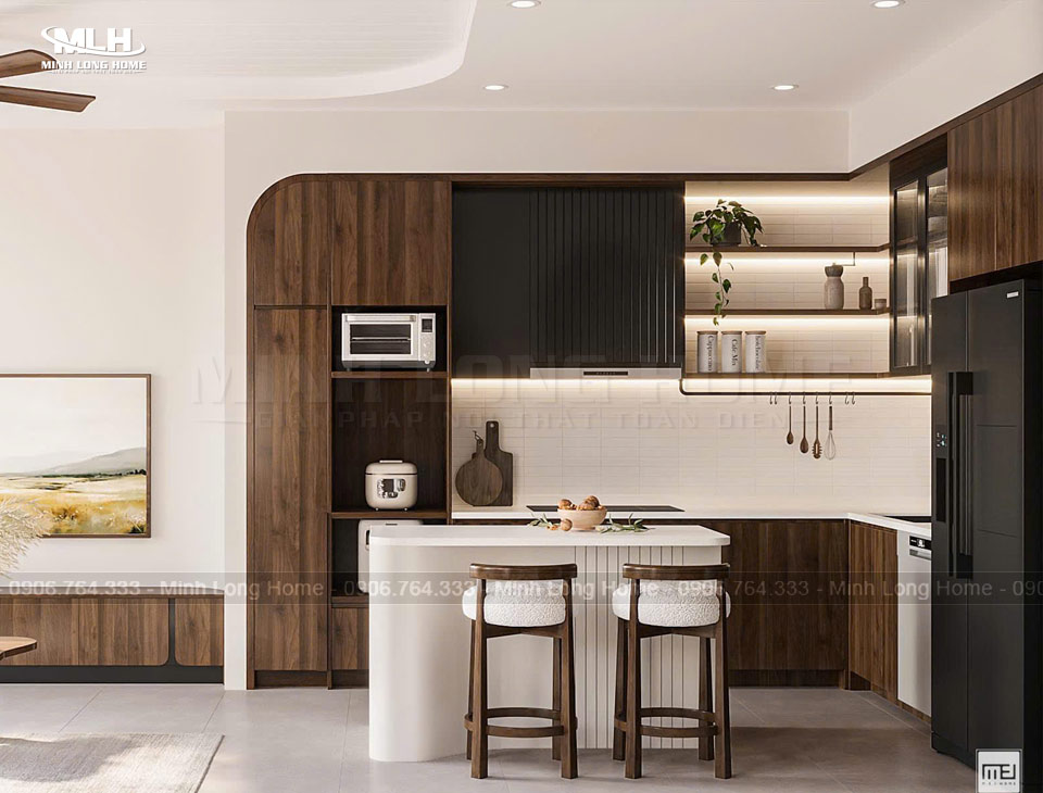 Tủ bếp nhựa Melamine