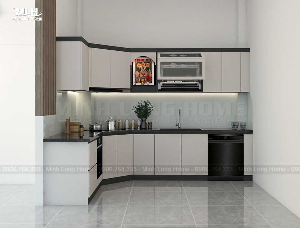 Tủ bếp nhựa Melamine