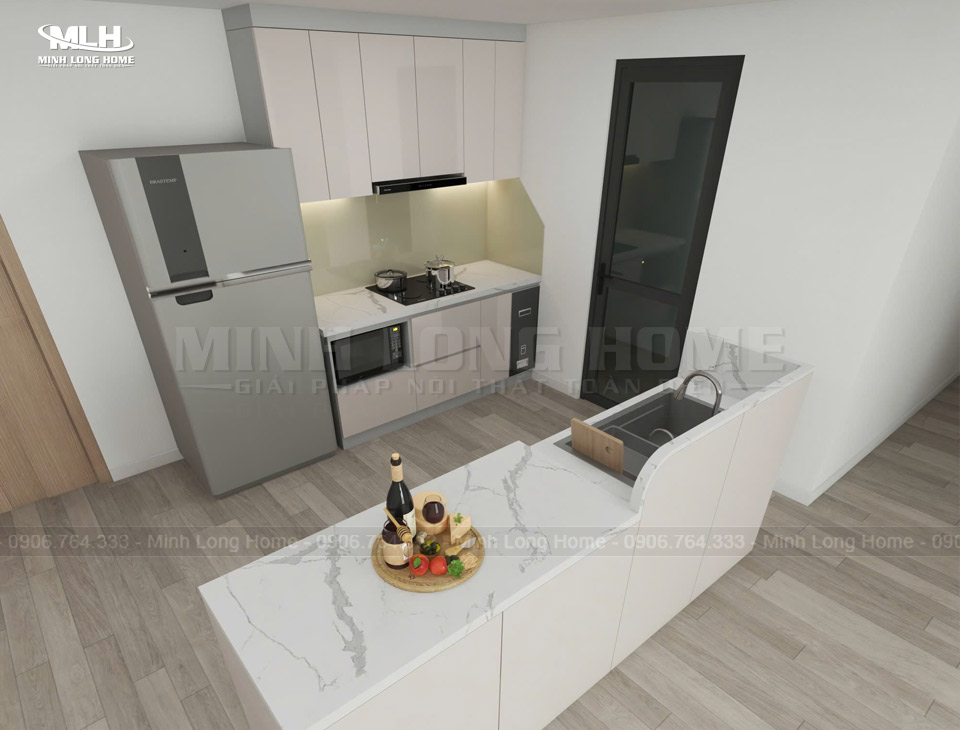 Tủ bếp nhựa Melamine