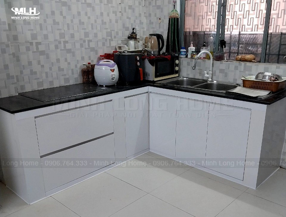 Nhược điểm tủ bếp khung bê tông