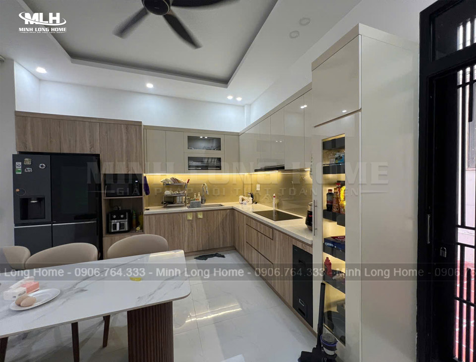 Dự án tủ bếp nhựa anh Định Tây Ninh